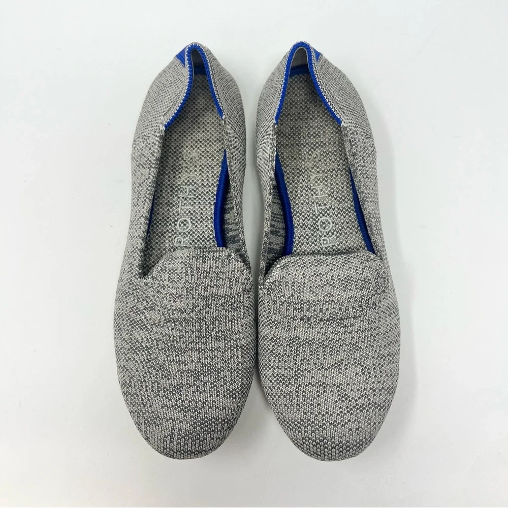 Rothy's Heather Grey Loafer Size 6 Slip-On Comfortable Casual Rounded Toe